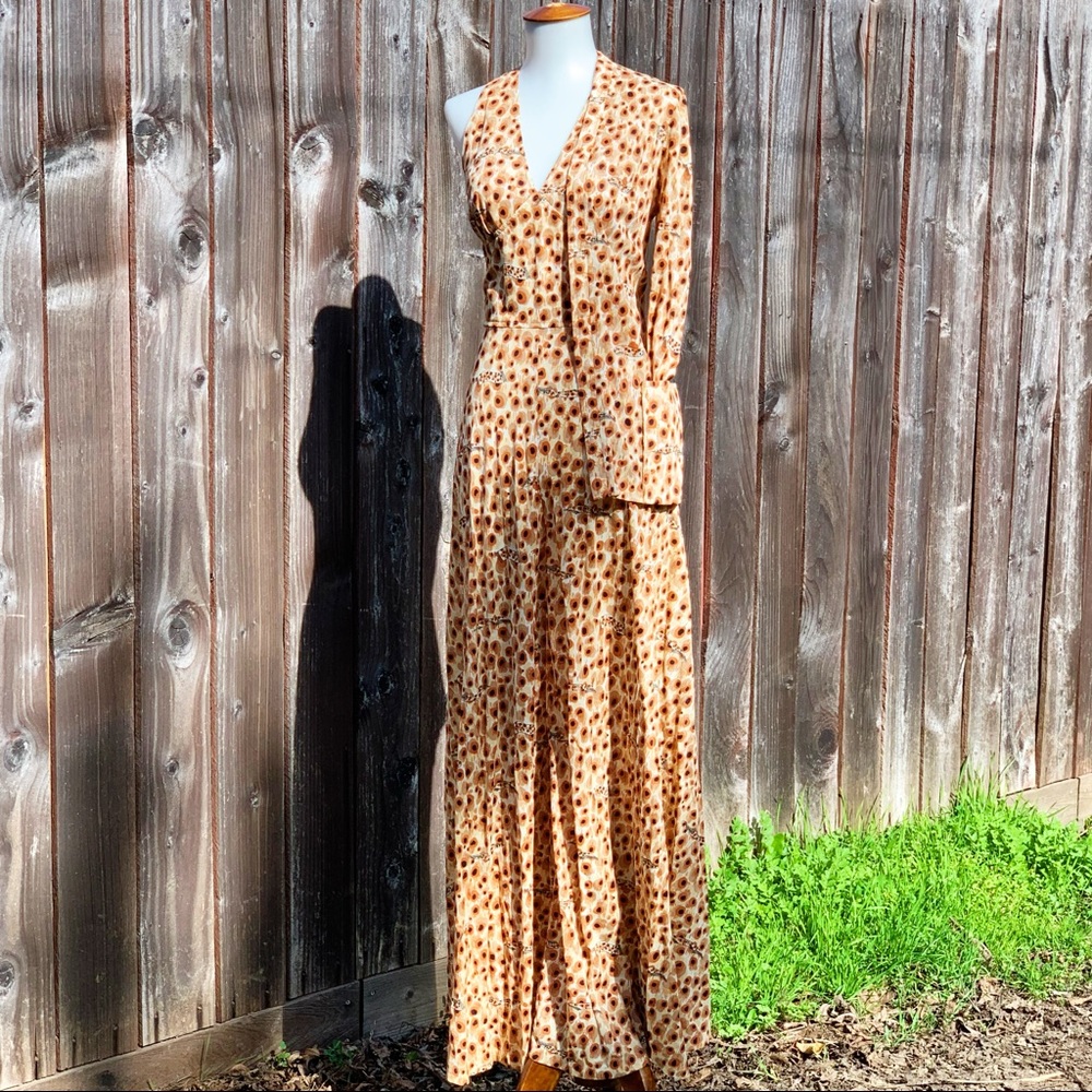 SOLD Elegant Miss Animal Print Palazzo Jumpsuit - Picture 5 of 7